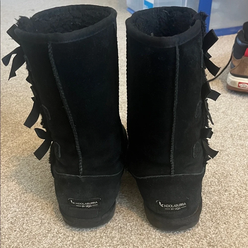 Koolaburra by UGG Victoria Tall Boot, Black on Black, 4